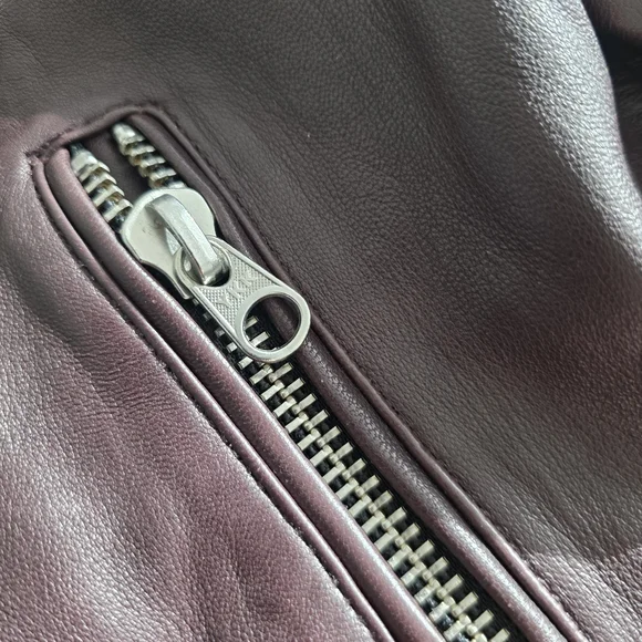 Mackage Rich Maroon Leather Jacket - Picture 7 of 11